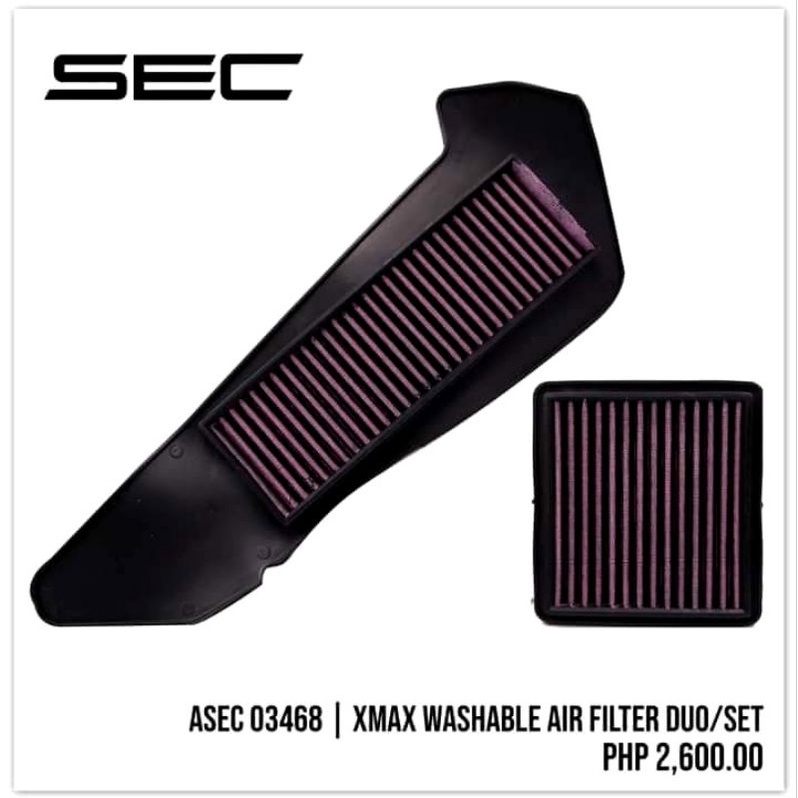 Original Sec Xmax V Xmax V Washable Air Filter Set Off Sale