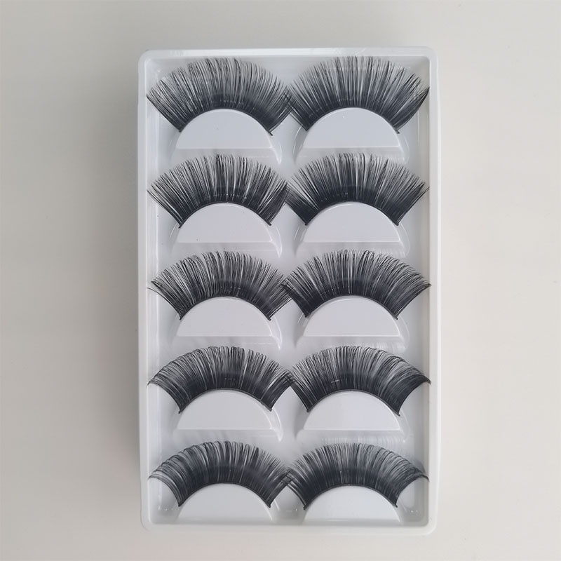 Multipack D Soft Eyelashes Handmade Wispy Fluffy Long Lashes Nature