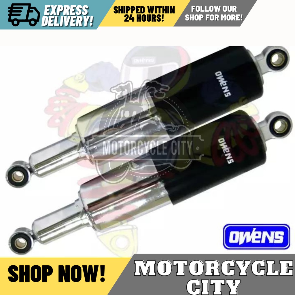 Tmx Supremo Black Owens Motorcycle Rear Shock Absorber Pair Shopee