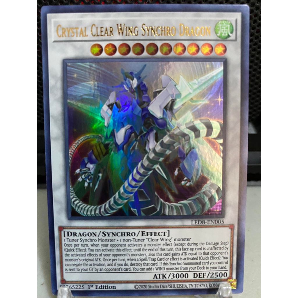 Crystal Clear Wing Synchro Dragon Led En Ultra Rare St Edition