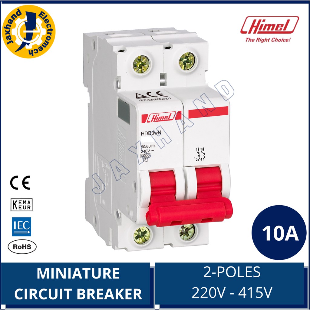 Himel Miniature Circuit Breaker A A Poles Ac V V V