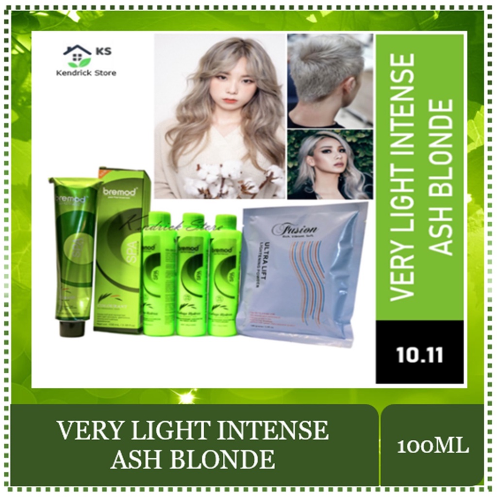 Bremod Hair Color Package Very Light Intense Ash Blonde Beauty