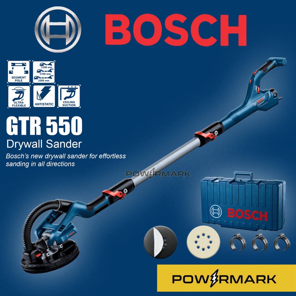 BOSCH GTR 550 Professional Drywall Sander 550W With Carrying Case