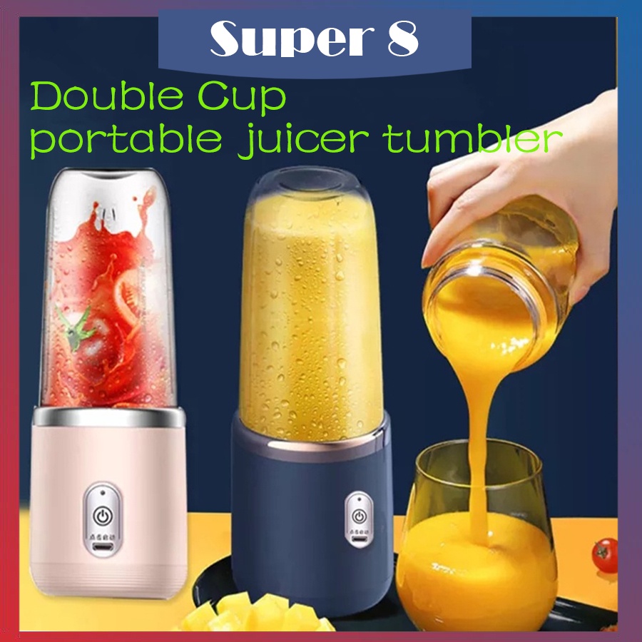 Portable Juicer Blender Tumbler Heavy Duty Fruit Presser Shake Electric