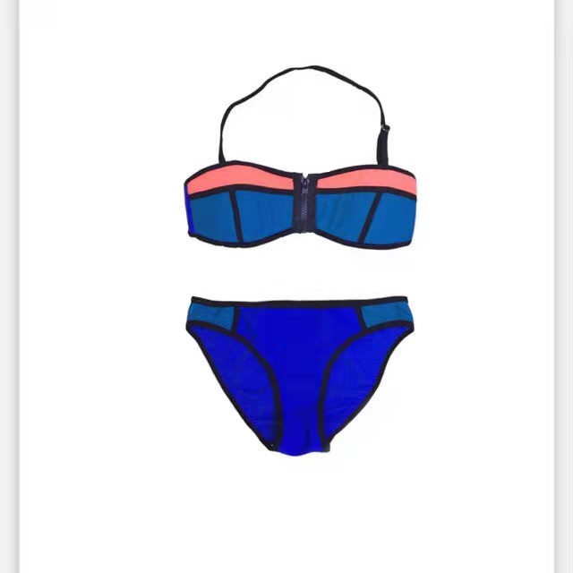 Waikiki Swimsuit Two Piece Swimwear Sexy Bikini With Zip Shopee