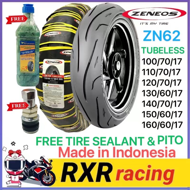 Zeneos Zn Motorcycle Tire Gulong Free Tire Sealant Pito Tubeless