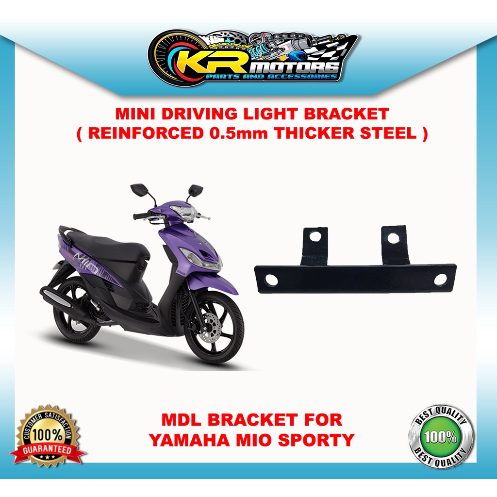 Mini Driving Light Bracket Mm Thick Reinforced Steel For Motorcycle