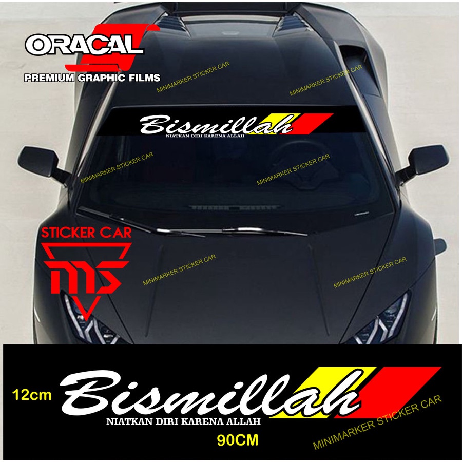 Bismillah Sticker Cutting Sticker Bismillah Glass Car Truck Pick Up