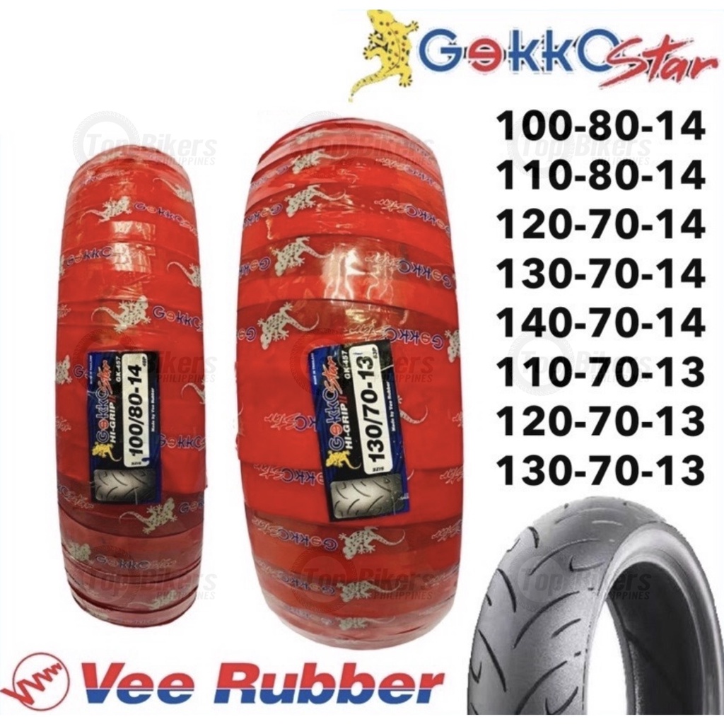 Vee Rubber Gekko Star GK 457 Tubeless Tire For NMAX 110 70 120 70 130