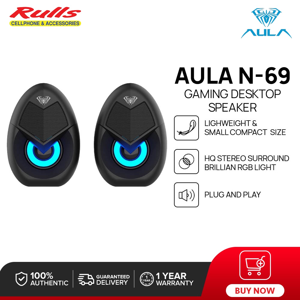 Aula Wind N Gaming Rgb Desktop Speaker Shopee Philippines