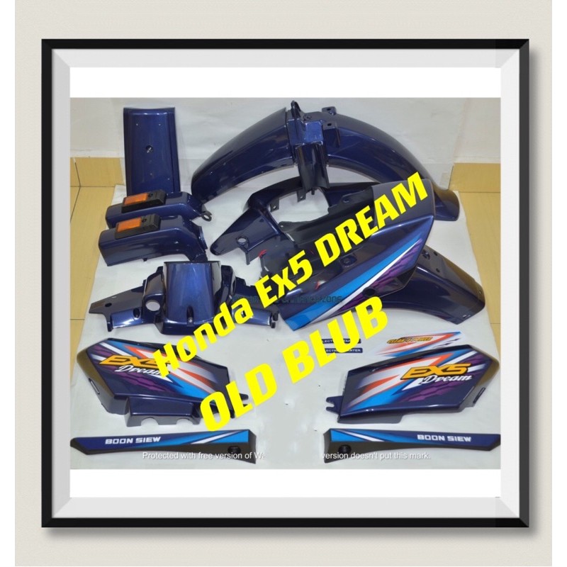 Honda Ex Ex Dream Body Cover Set Siap Tampal Sticker Shopee