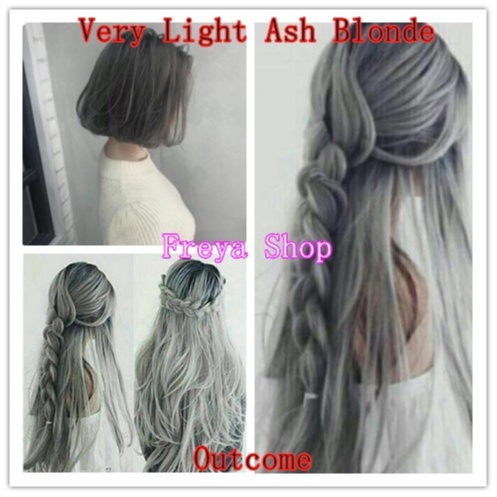 Very Light Ash Blonde Hair Color With Oxidant 9 1 Bremod Permanent