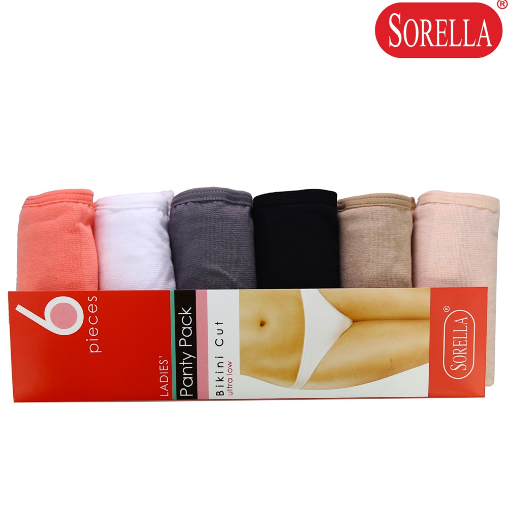 Sorella In Bikini Panty Pack Als Womens Underwear Panty Plain Nude