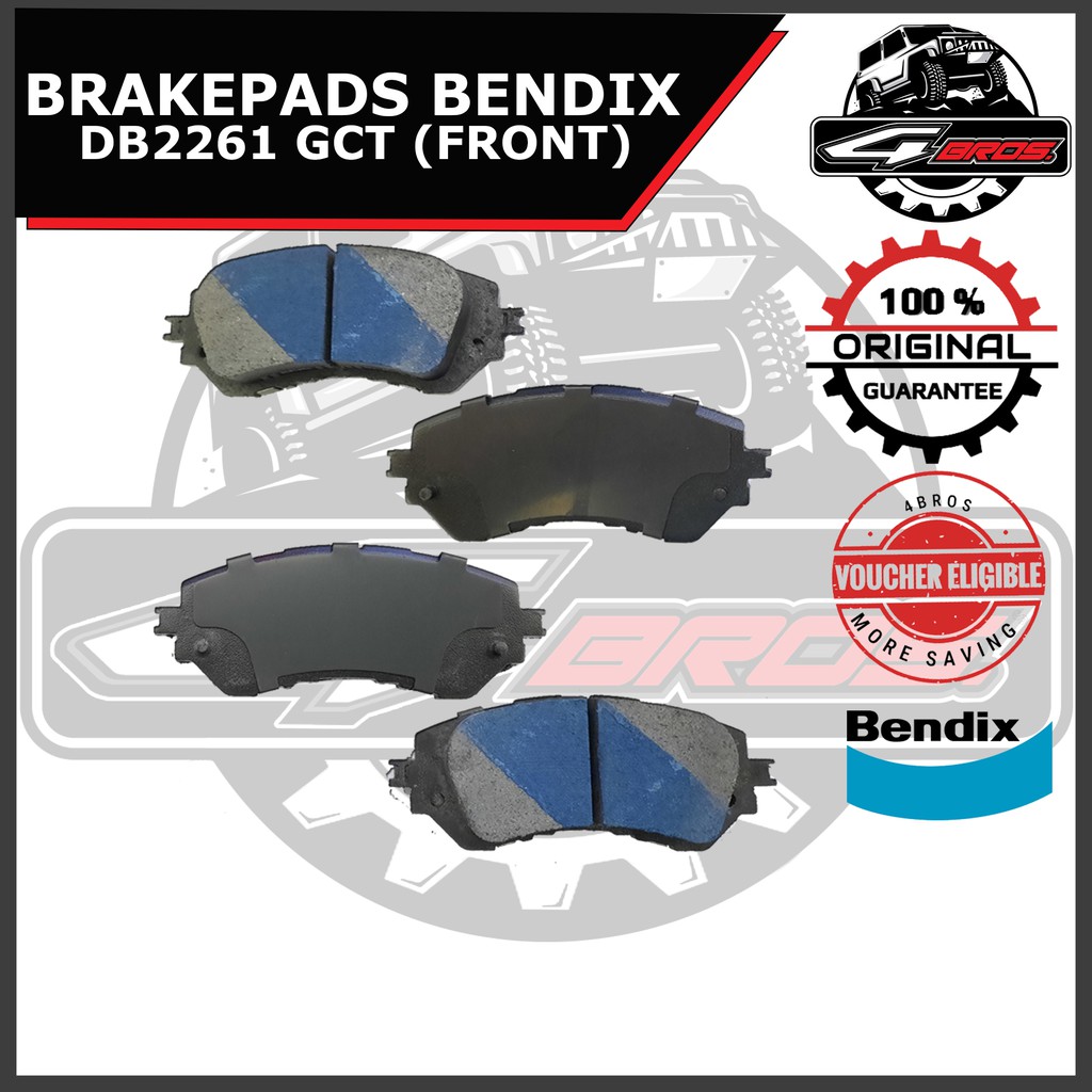 Brake Pads Bendix Db Gct Front For Toyota Vios J E Yaris