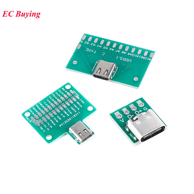 Type C Female Usb Test Pcb Board Adapter Type C Usb P P