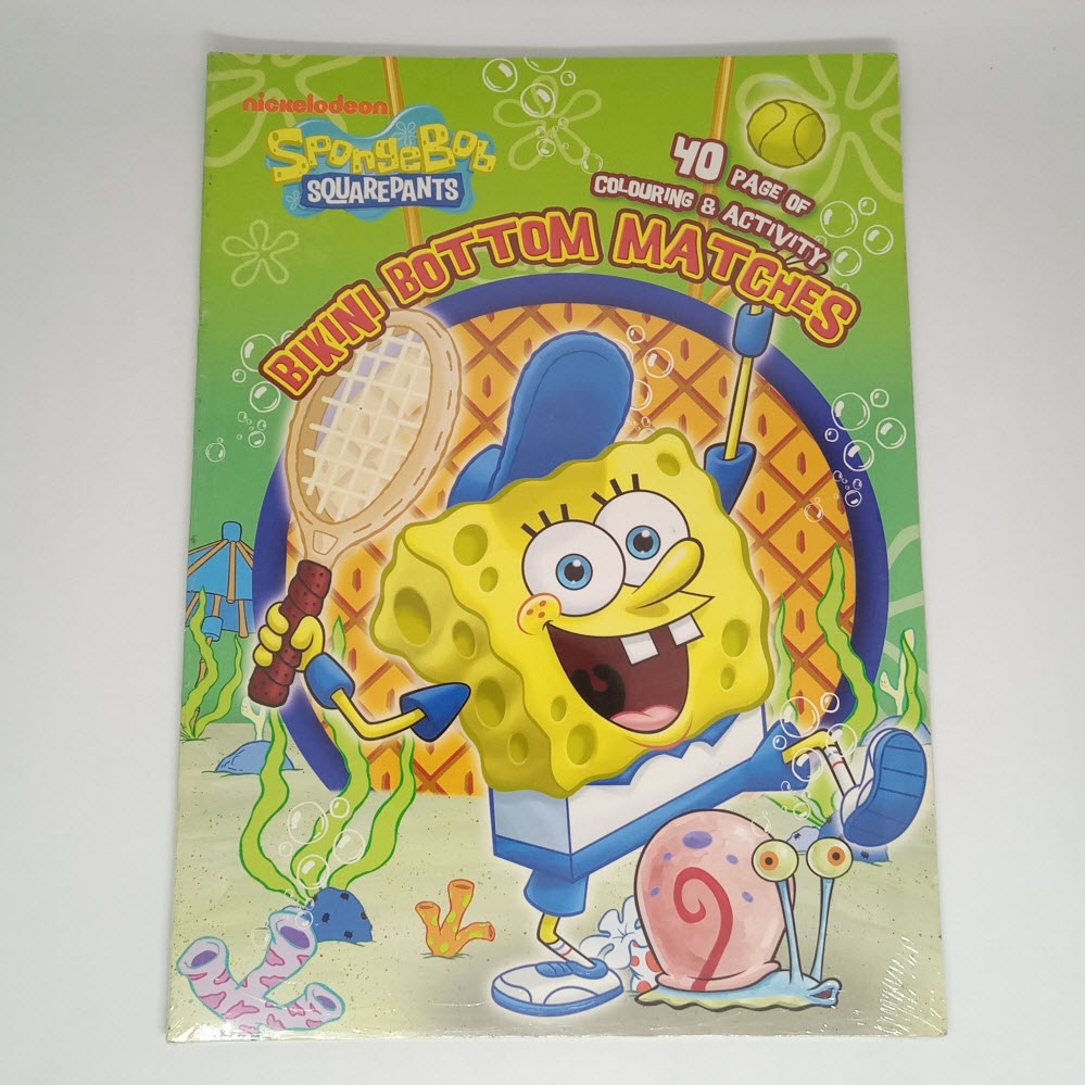 Spongebob Squarepants Bikini Bottom Matches Activity And Coloring Book