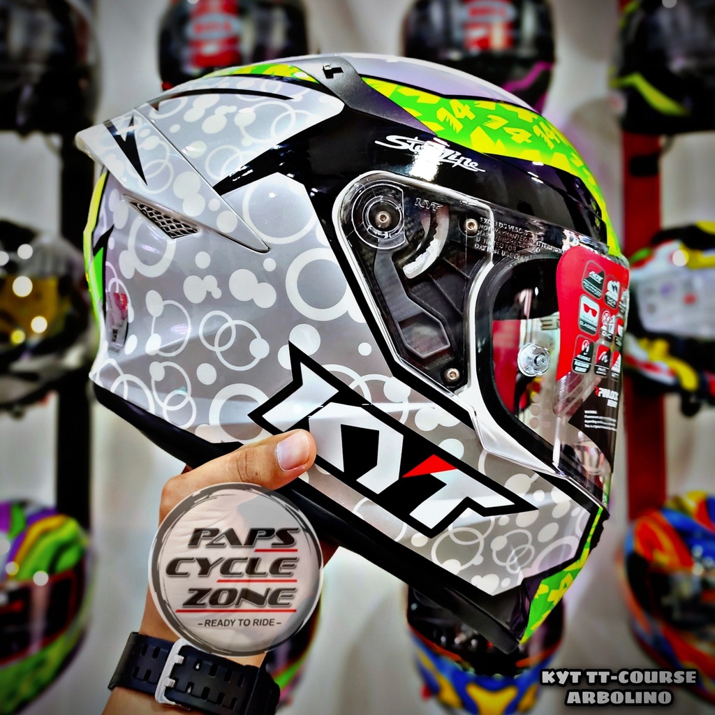 Kyt Tt Course Arbolino Full Face Helmet Shopee Philippines