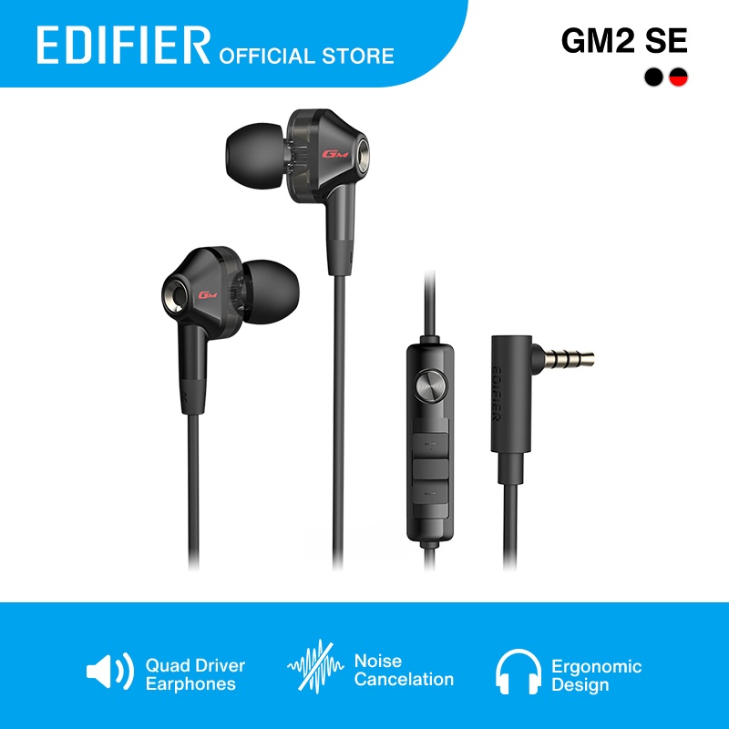 Edifier Gm Se Quad Driver Gaming Earphones Noise Cancellation In Ear