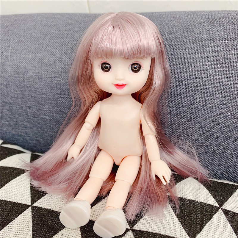 Movable Jointed Dolls Toys Mini Cm Bjd Baby Girl Doll Naked