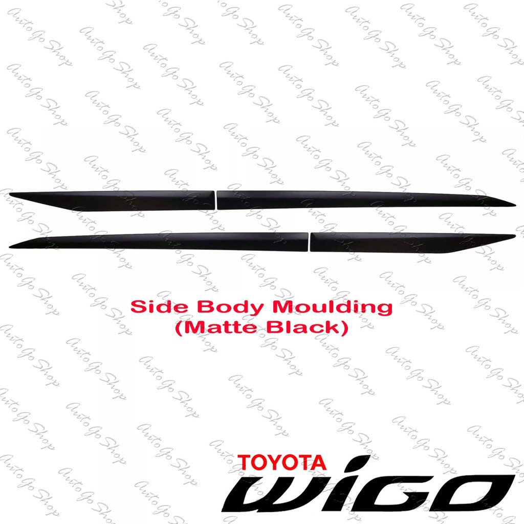 Toyota Wigo Side Body Moulding Matte Black Shopee Philippines