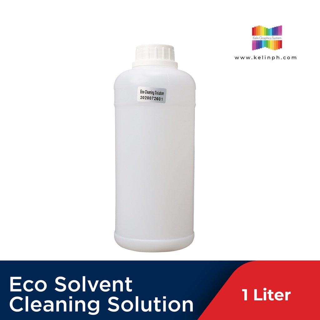 KGS Eco Solvent Cleaning Solution 1 Liter Round Bottle For Eco Solvent