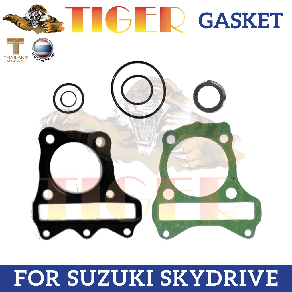 SKYDRIVE TIGER Top Gasket Set Cylinder Head Block Set 100 Made In