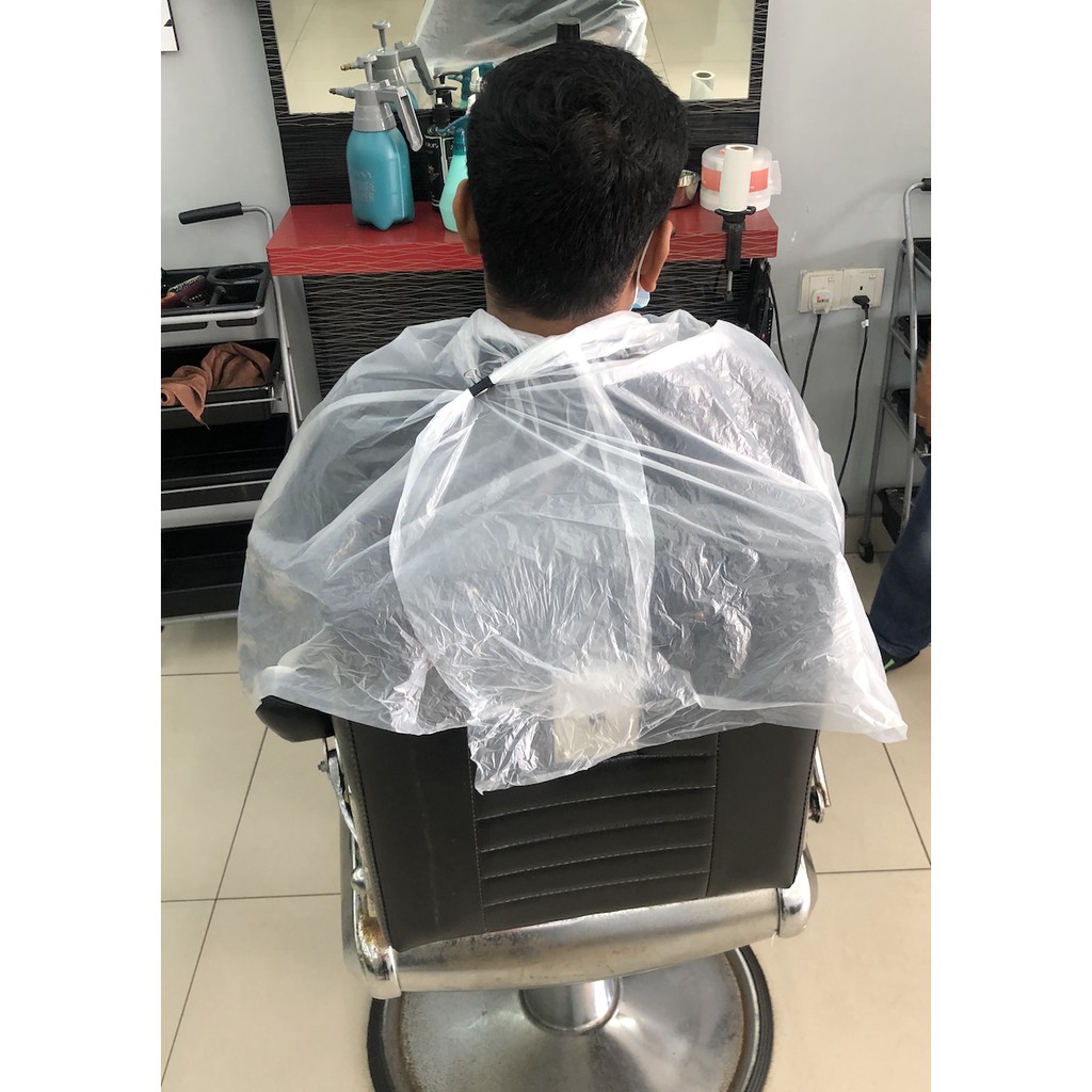 Pcs Disposable Plastic Cutting Cape For Barber Salon Customer