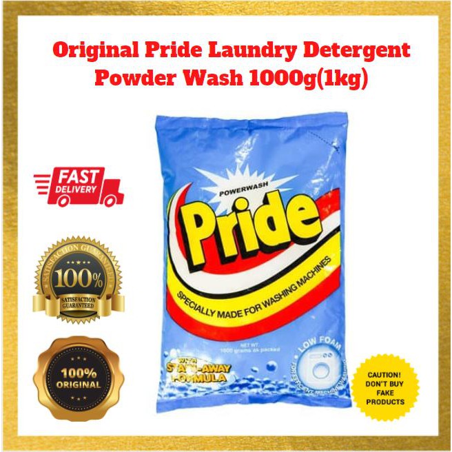 Original Pride Laundry Detergent Powder Wash 1000g 1kg Shopee