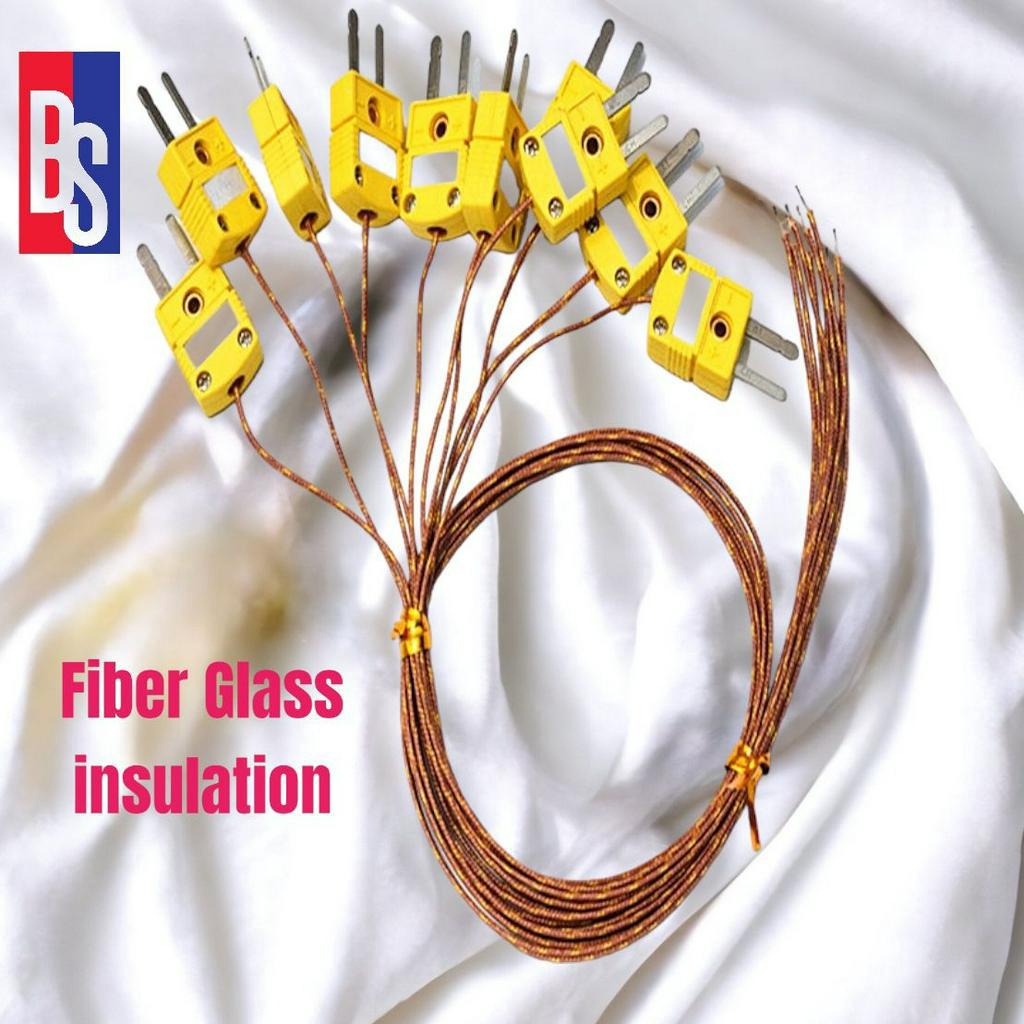 GG K 30 SLE FIBER GLASS INSULATION THERMOCOUPLE WIRE WITH TYPE K