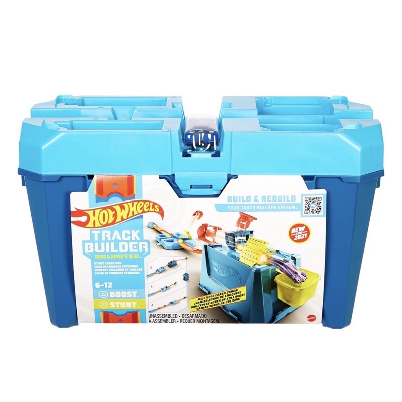Hot Wheels Track Builder Ultimate Unlimited Stunt Crash Box Shopee