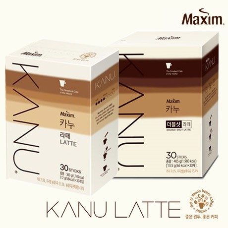 Maxim KANU Latte Double Shot Instant Coffee 30sticks Shopee