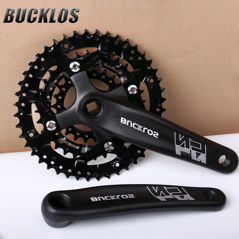 BUCKLOS Mountain Bicycle Crankset 3 9 Speed MTB 104BCD Cranks Chainring