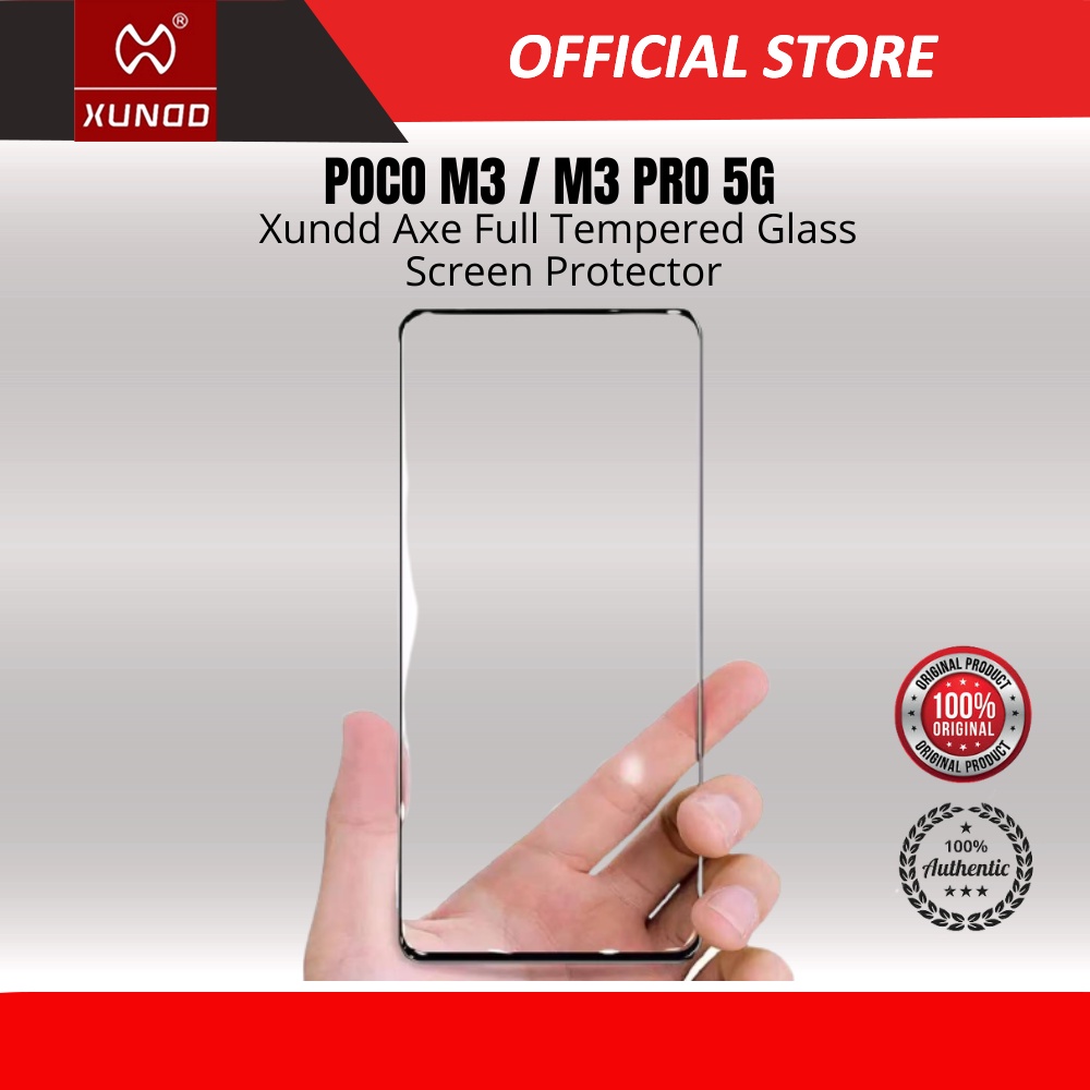 POCO M6 PRO 4G M3 M3 PRO 5G POCO M5 Xundd Axe Full Tempered Glass