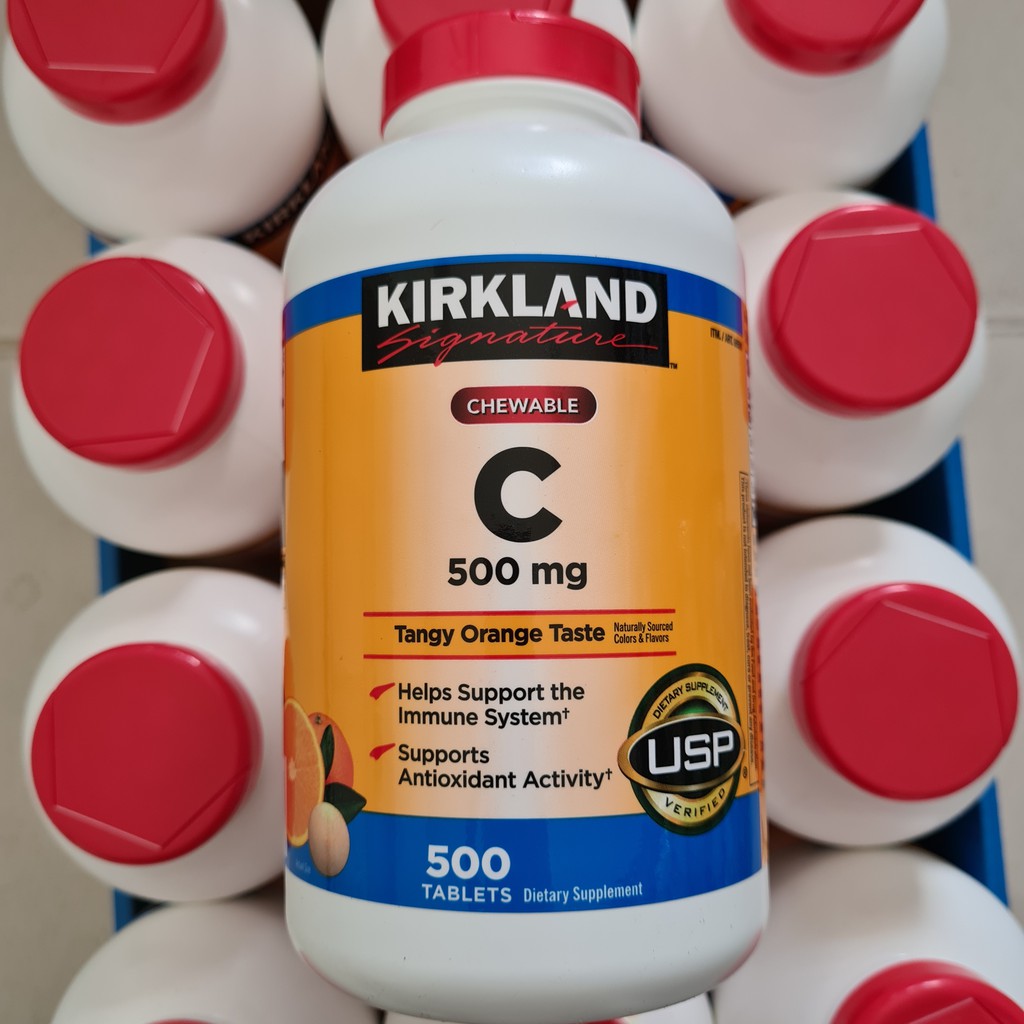 Kirkland Signature Chewable Vitamin C 500 MG 500 Tabs Shopee Philippines