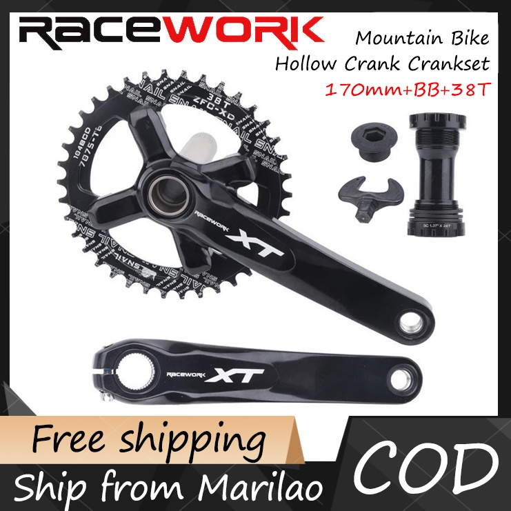 Racework Xt Crankset X X Mm Hollow Crank Bcd Chainring