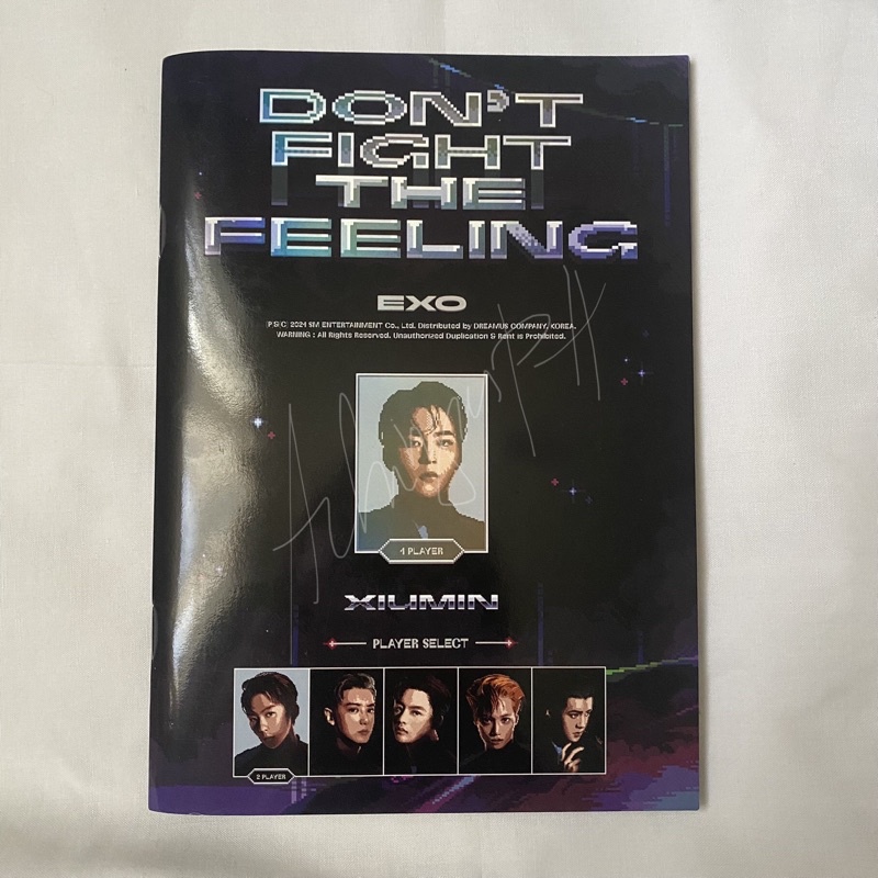 Official Exo Dftf Don T Fight Thr Feeling Expansion Album Photocard