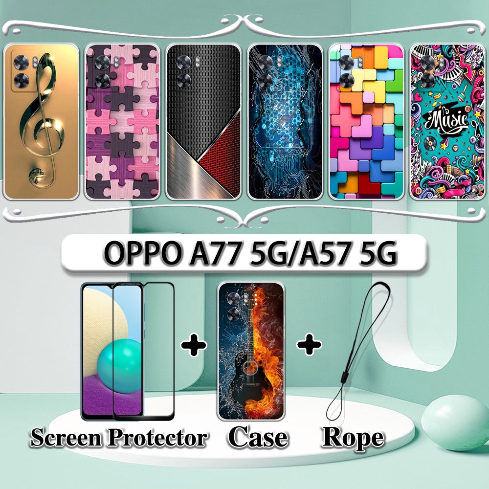 In Oppo A G A G Case With Tempered Glass Curved Ceramic