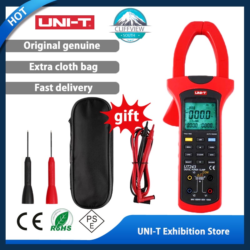 Uni T Ut Power And Harmonics Clamp Meters Phase Factor Power Meter