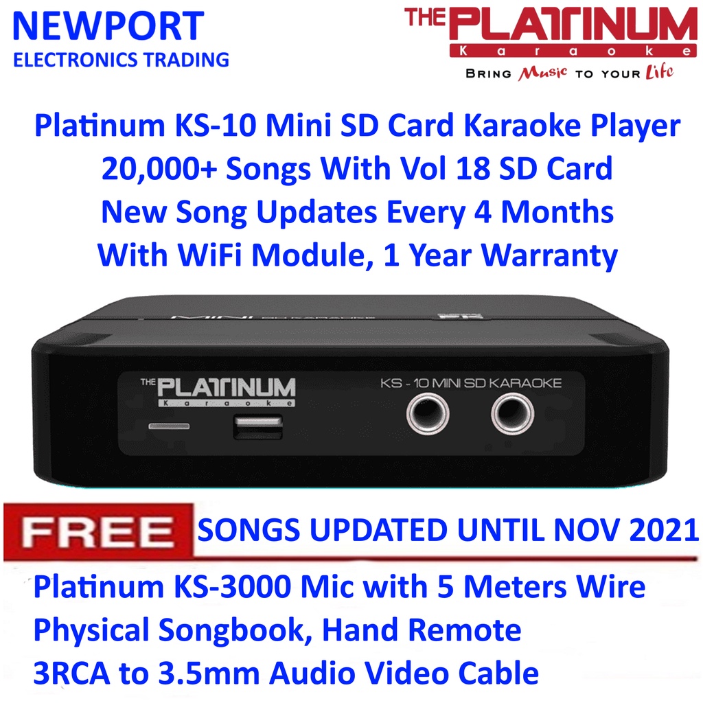 Platinum Ks Mini Gb Sd Card Karaoke Player With English