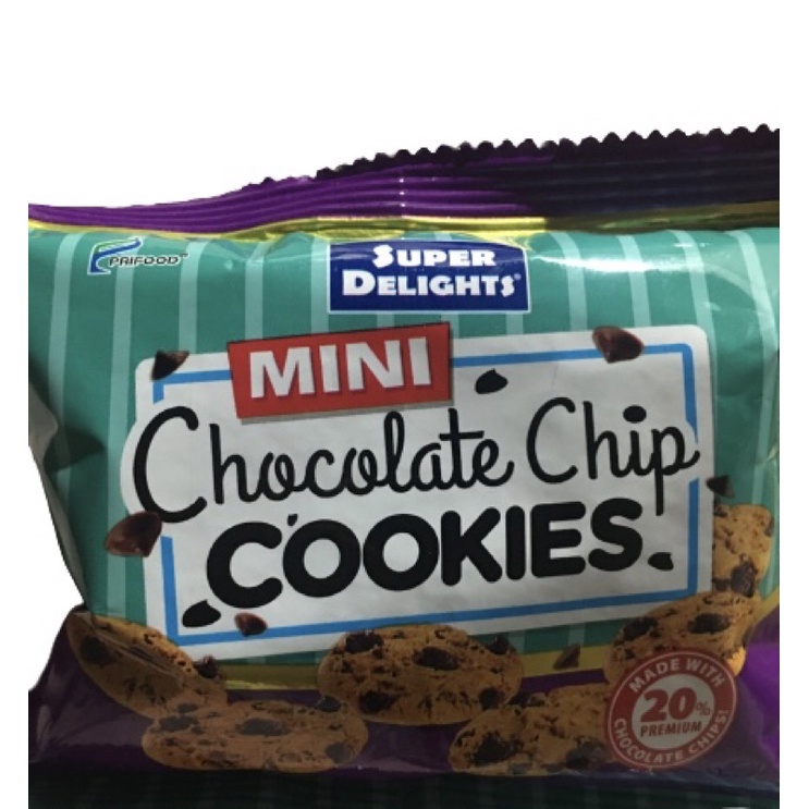 Super Delights Mini Chocolate Chip Cookies G Shopee Philippines