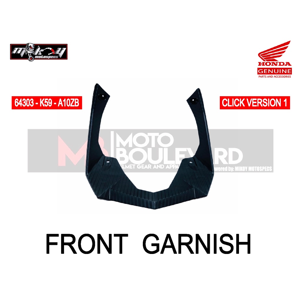 HONDA GENUINE FRONT GARNISH FOR HONDA CLICK V1 HONDA CLICK V2 GAME