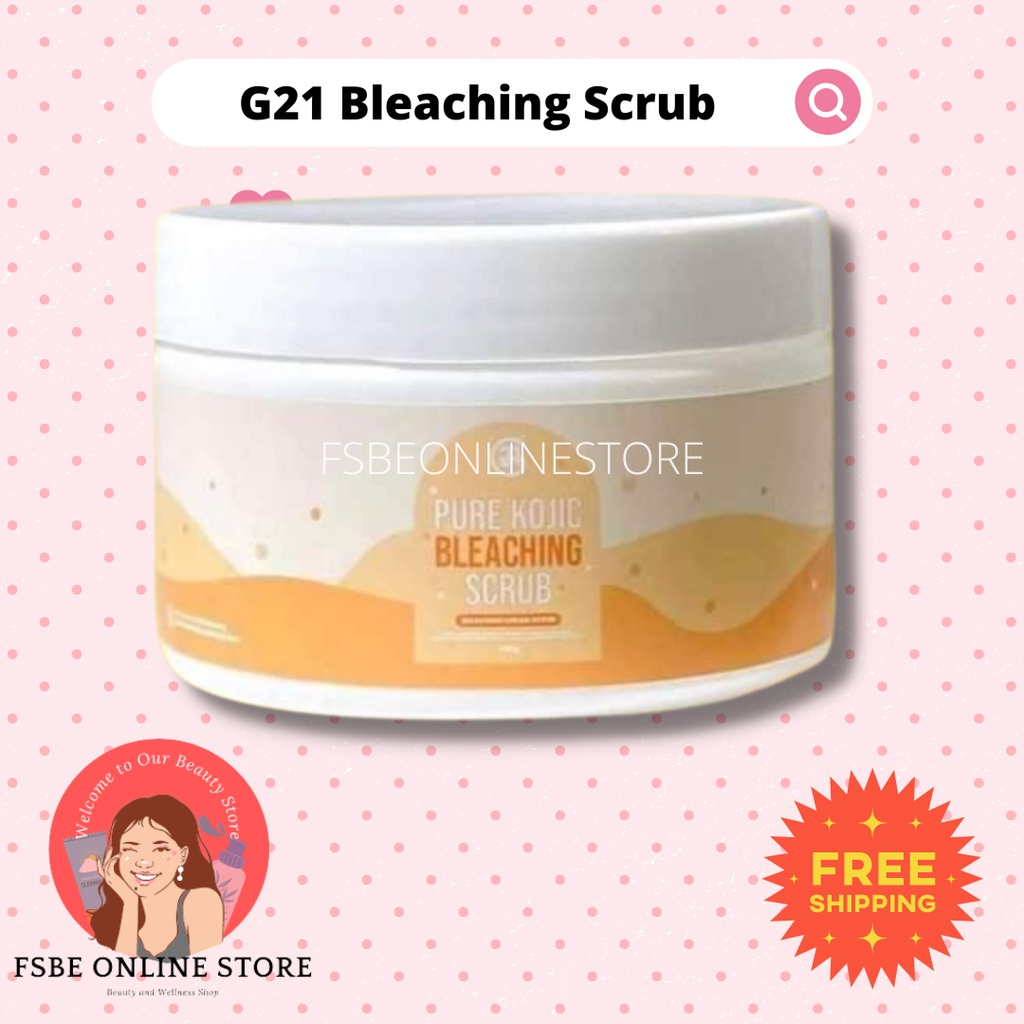 G Pure Kojic Bleaching Scrub X Whitening Scar Remover Shopee