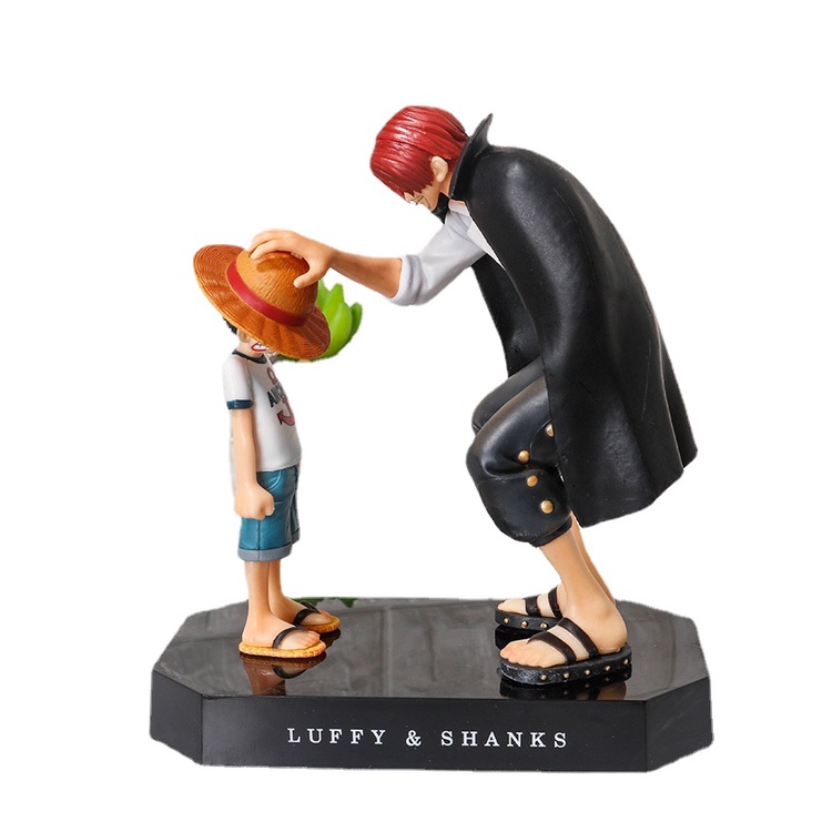 18mm One Piece Monkey D Luffy Shanks Action Figures Anime PVC