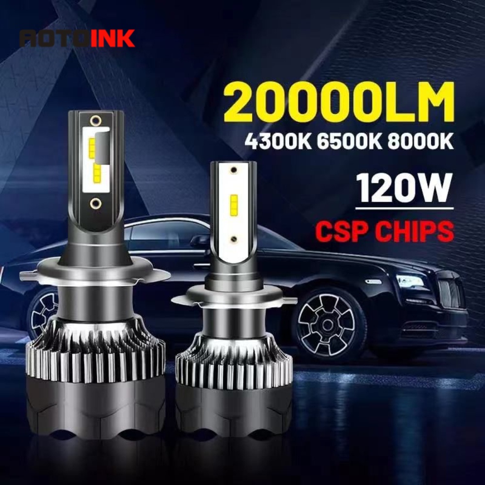 Pair H Car Led Headlight Lm Csp Chip H H H Led Headlamp H