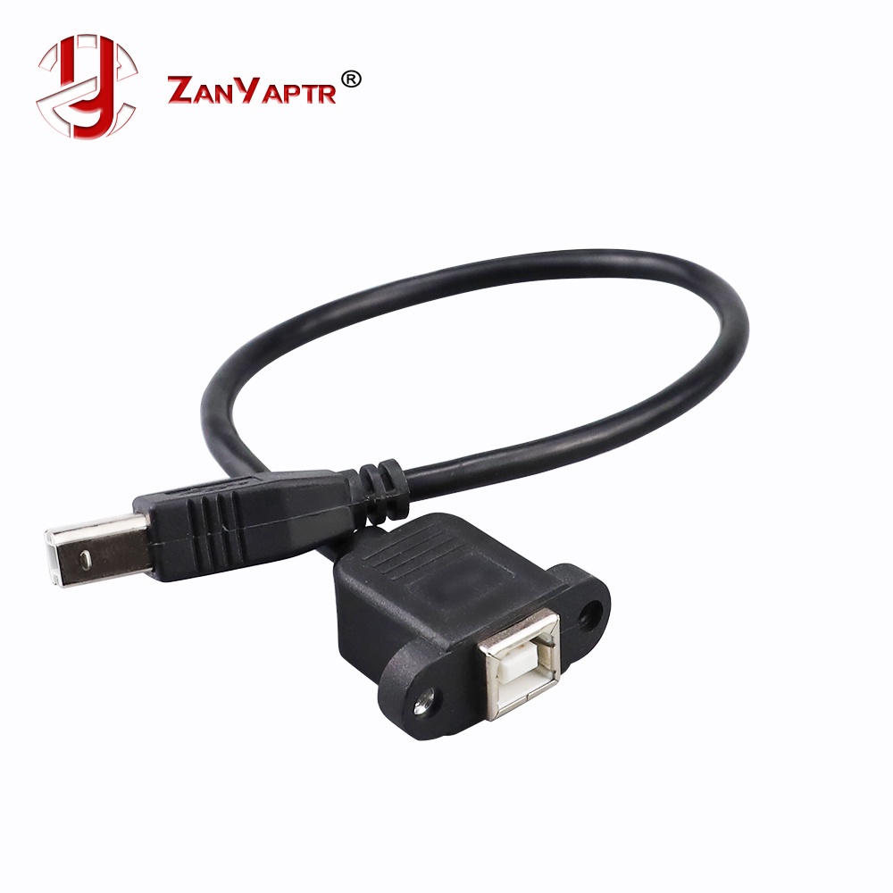 Usb Type B Male To Female M F Extension Data Cable Panel Mount For