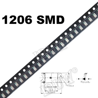 Pcs Smd Led Red Yellow Green White Blue