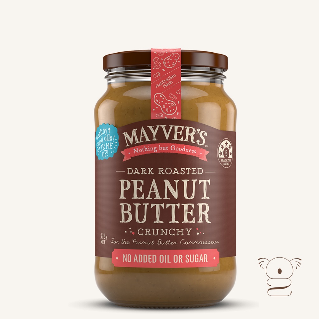 Mayver S Dark Roasted Crunchy Peanut Butter G Shopee Philippines