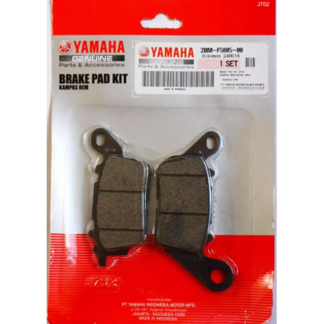 Original Yamaha Brake Pad For Mio I Mio Soul I Fazzio