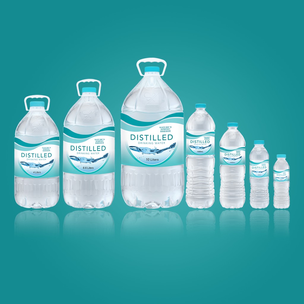 Nature S Spring Distilled Water Liters Shopee Philippines