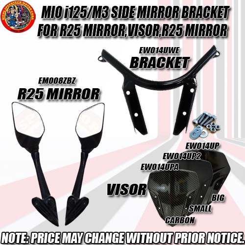 MIO I 125 M3 SIDE MIRROR BRACKET FOR R25 MIRROR VISOR R25 MIRROR